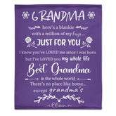 Here's A Blankie With A Million Of My Hugs - Family Blanket - New Arrival, Christmas Gift For Grandma - Lovscape
